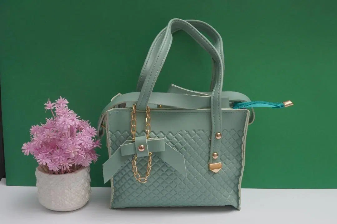 Women's PU Leather Textured Hand Bag