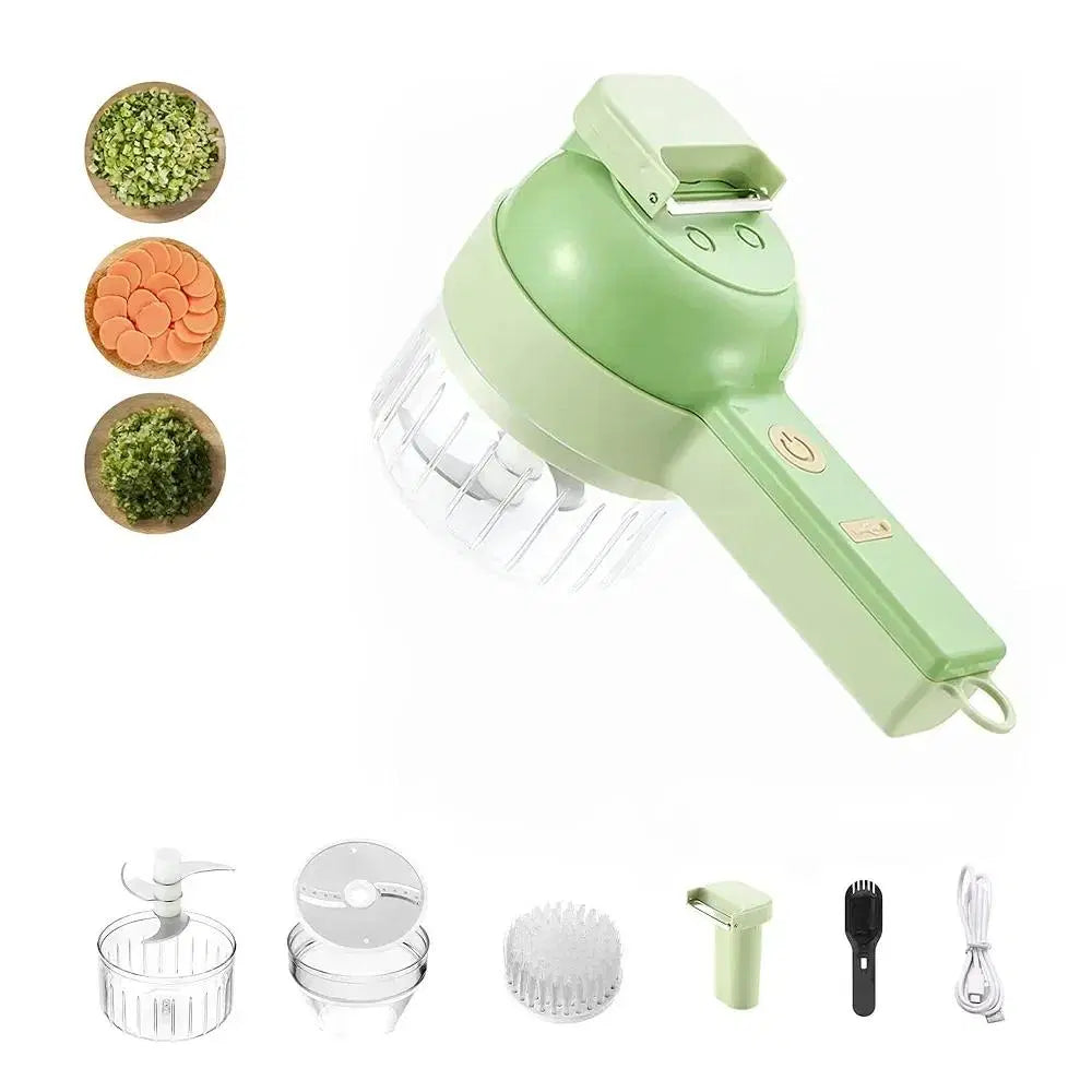 Electric Chopper And Slicer Set